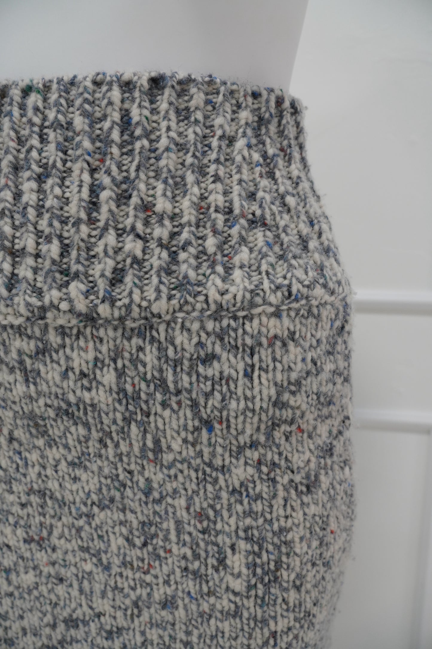 Ulla Johnson Giordana Tweed Knit Skirt in Slate