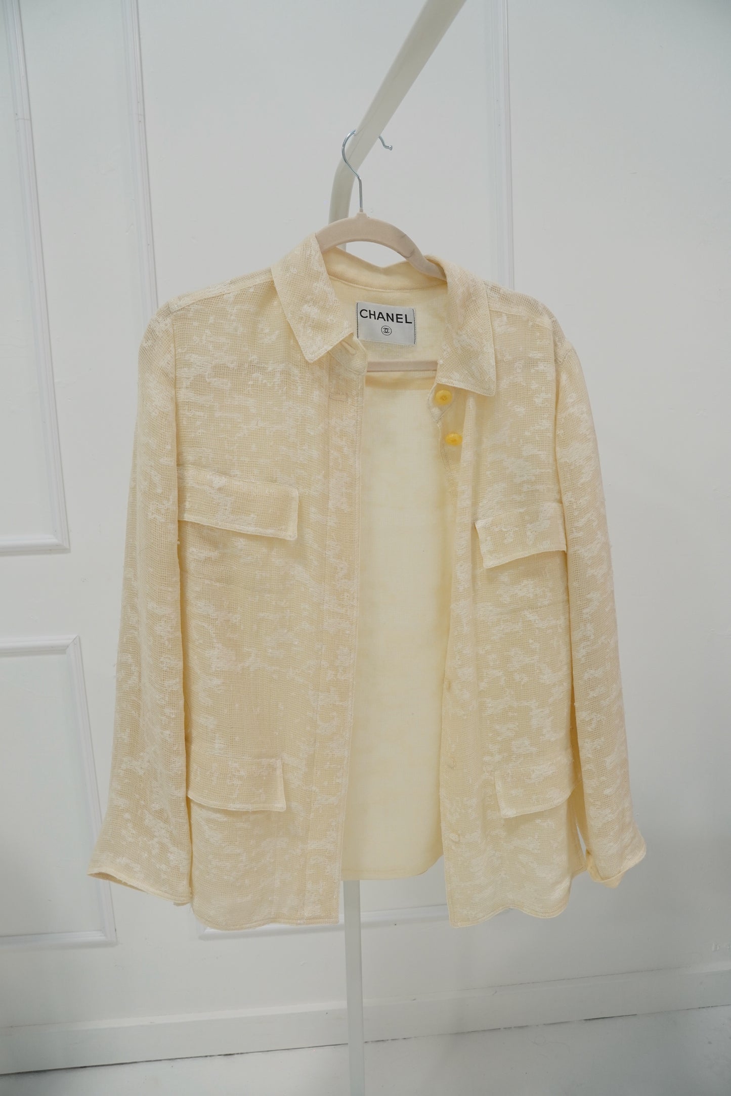Chanel Textured Button-Up Jacket