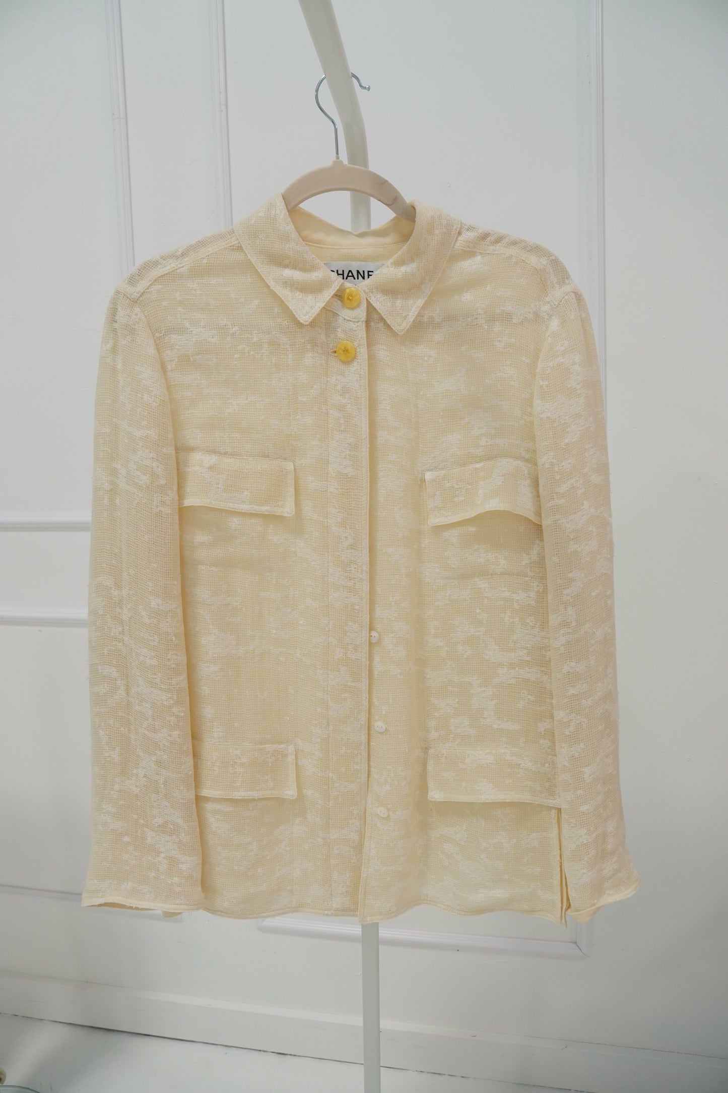 Chanel Textured Button-Up Jacket