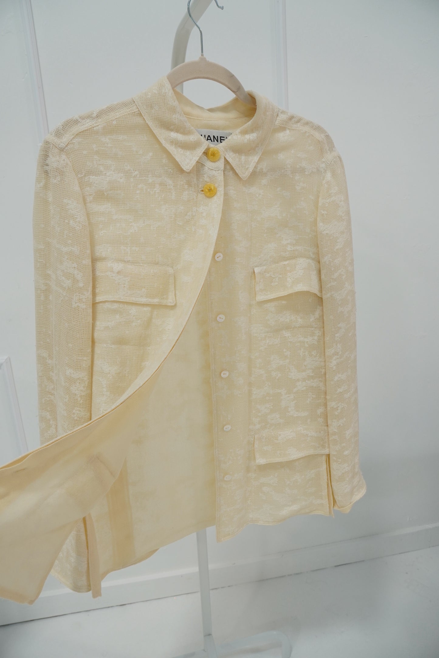 Chanel Textured Button-Up Jacket