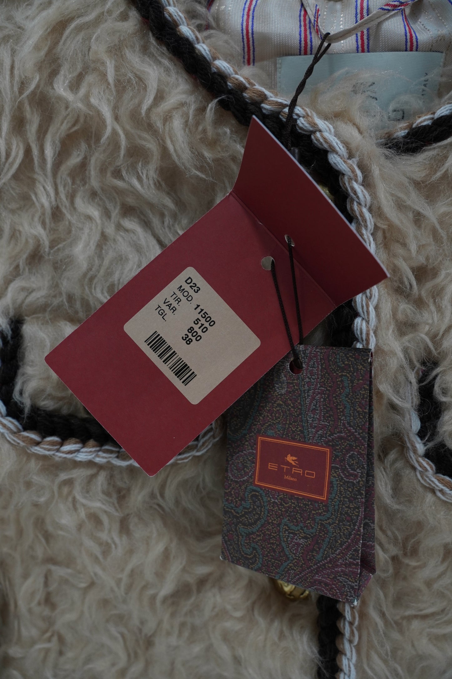 Etro Mohair Blend Textured Jacket- Fall/Winter 23/24