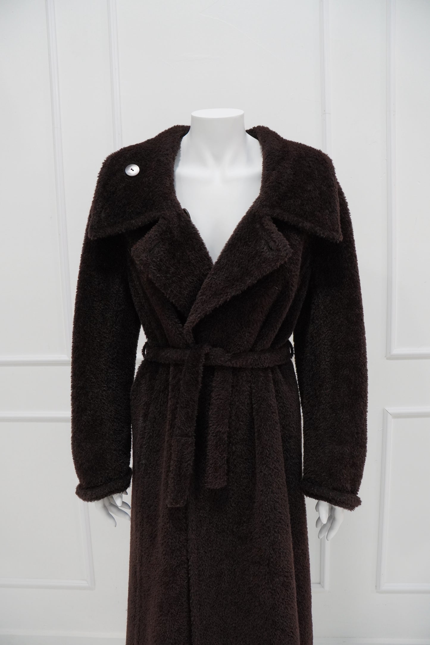 Max Mara Brown Belted Coat