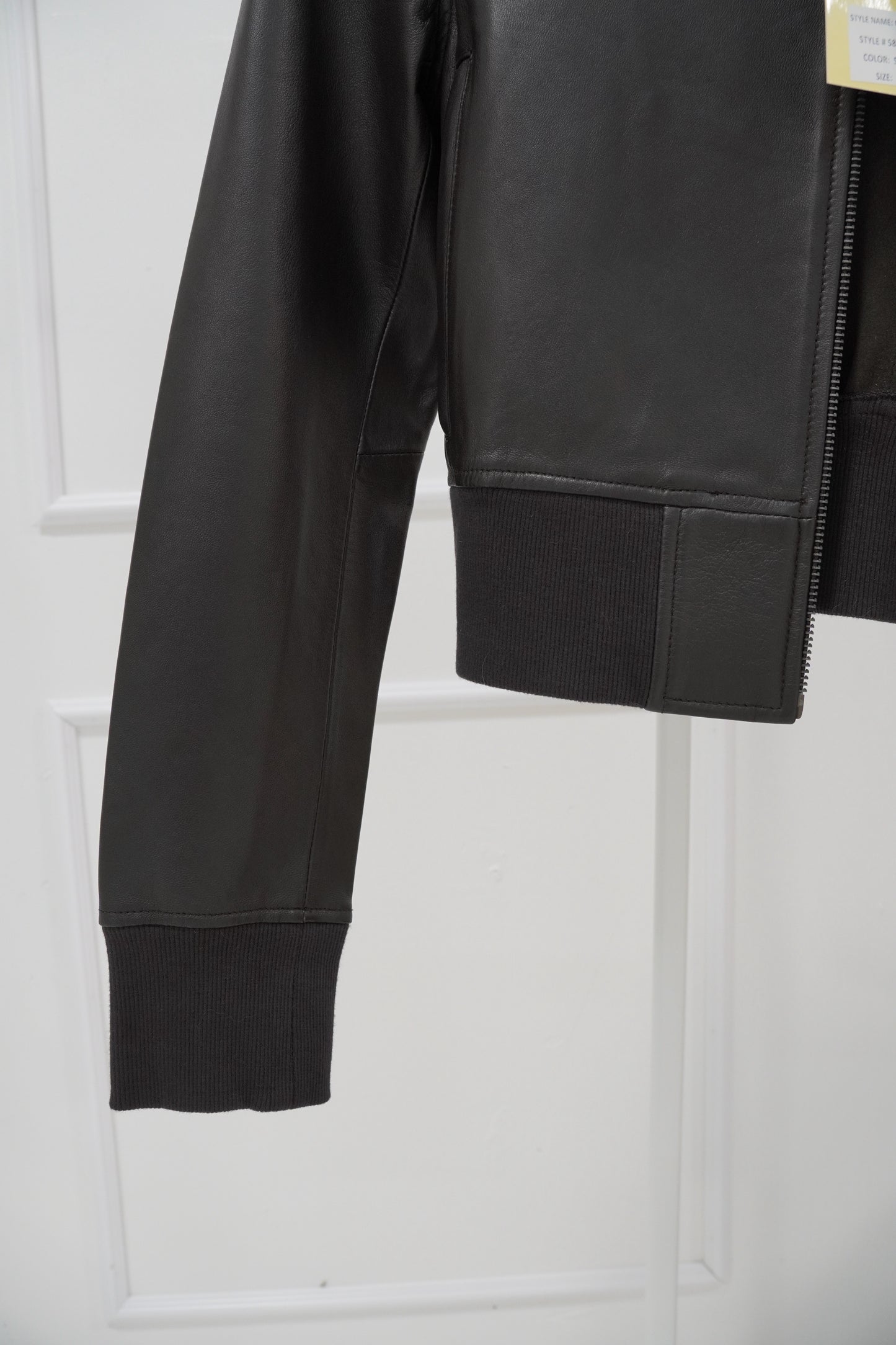 Jakkett New York Leather Bomber Jacket with Tags