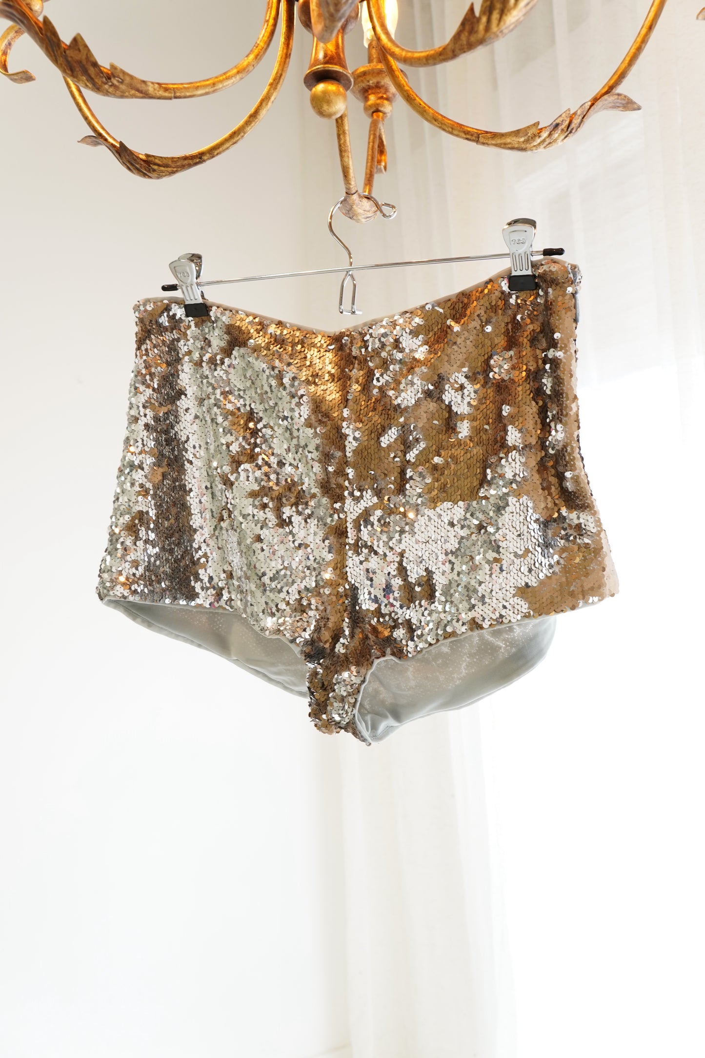 Reformation Sequin Micro Shorts