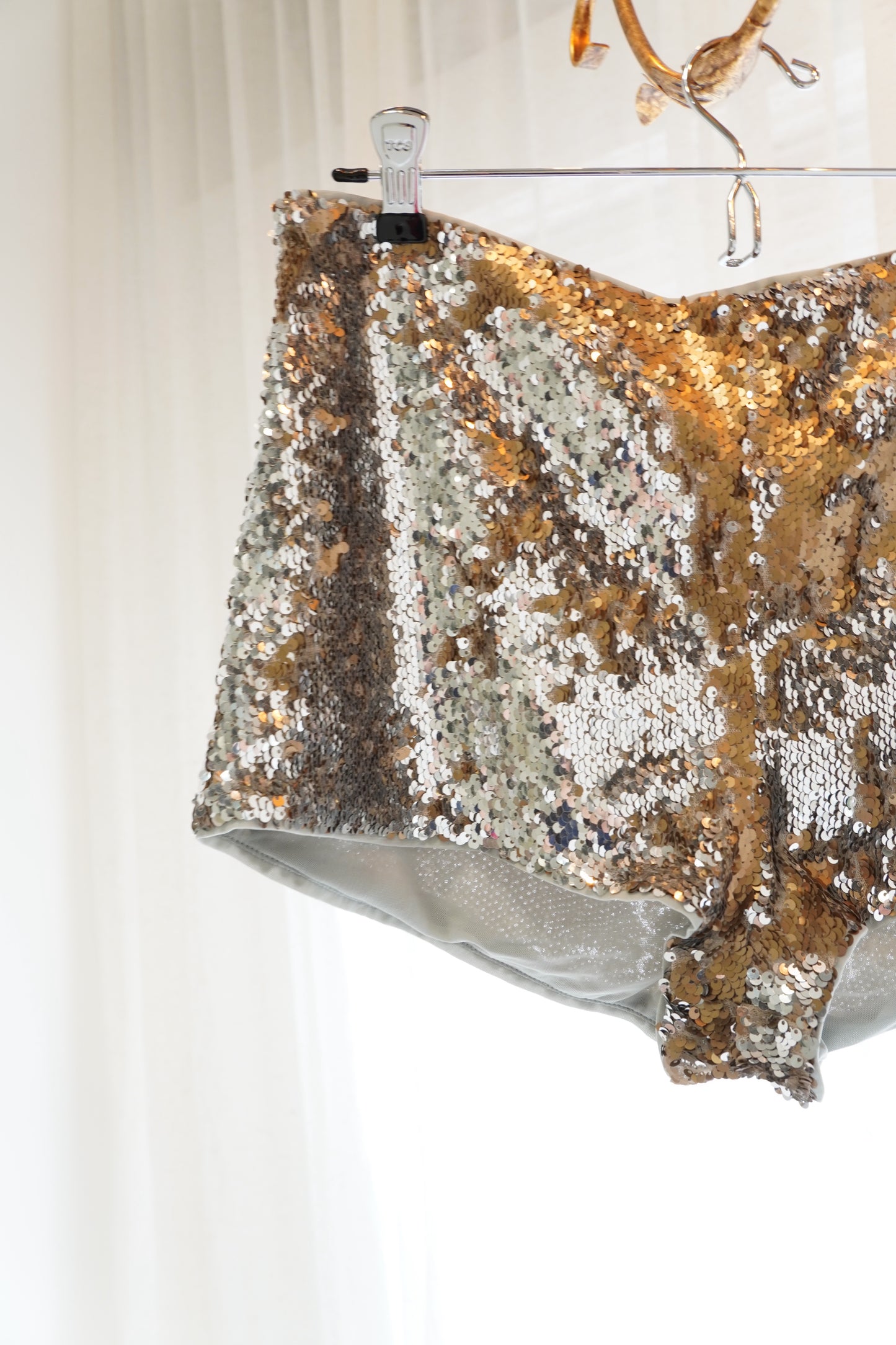 Reformation Sequin Micro Shorts