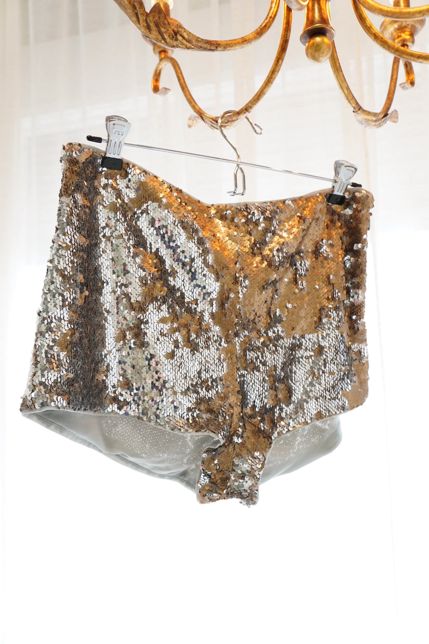 Reformation Sequin Micro Shorts