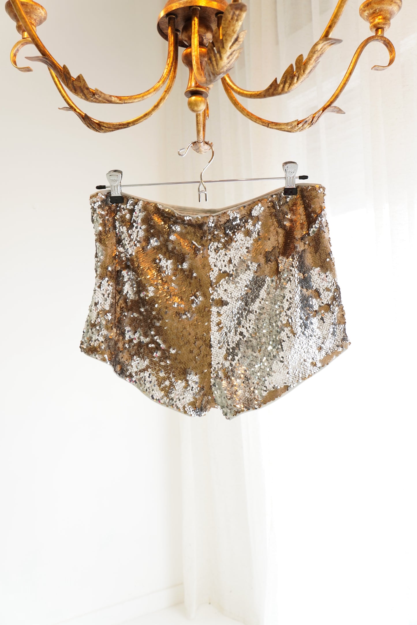 Reformation Sequin Micro Shorts