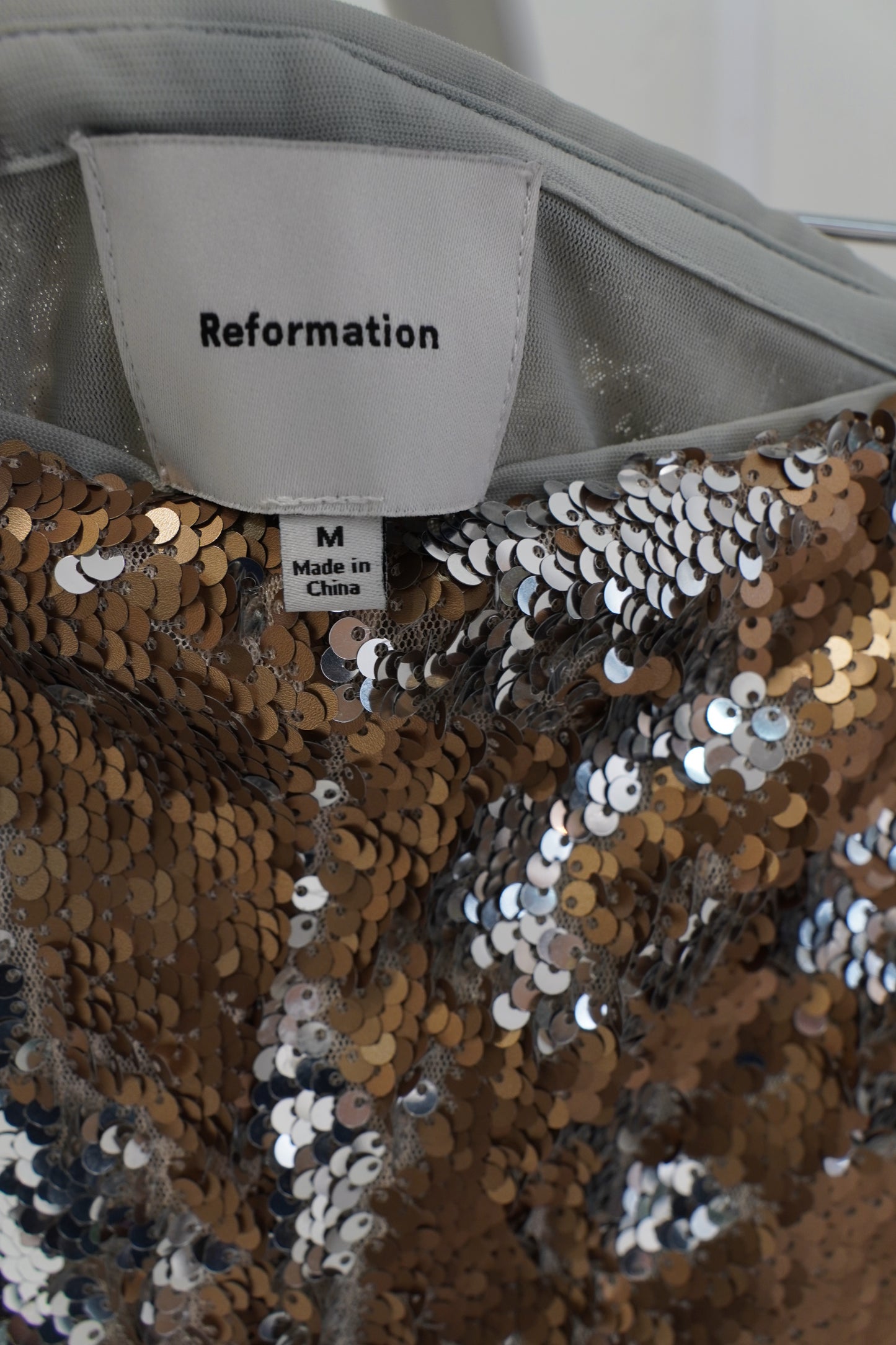 Reformation Sequin Micro Shorts