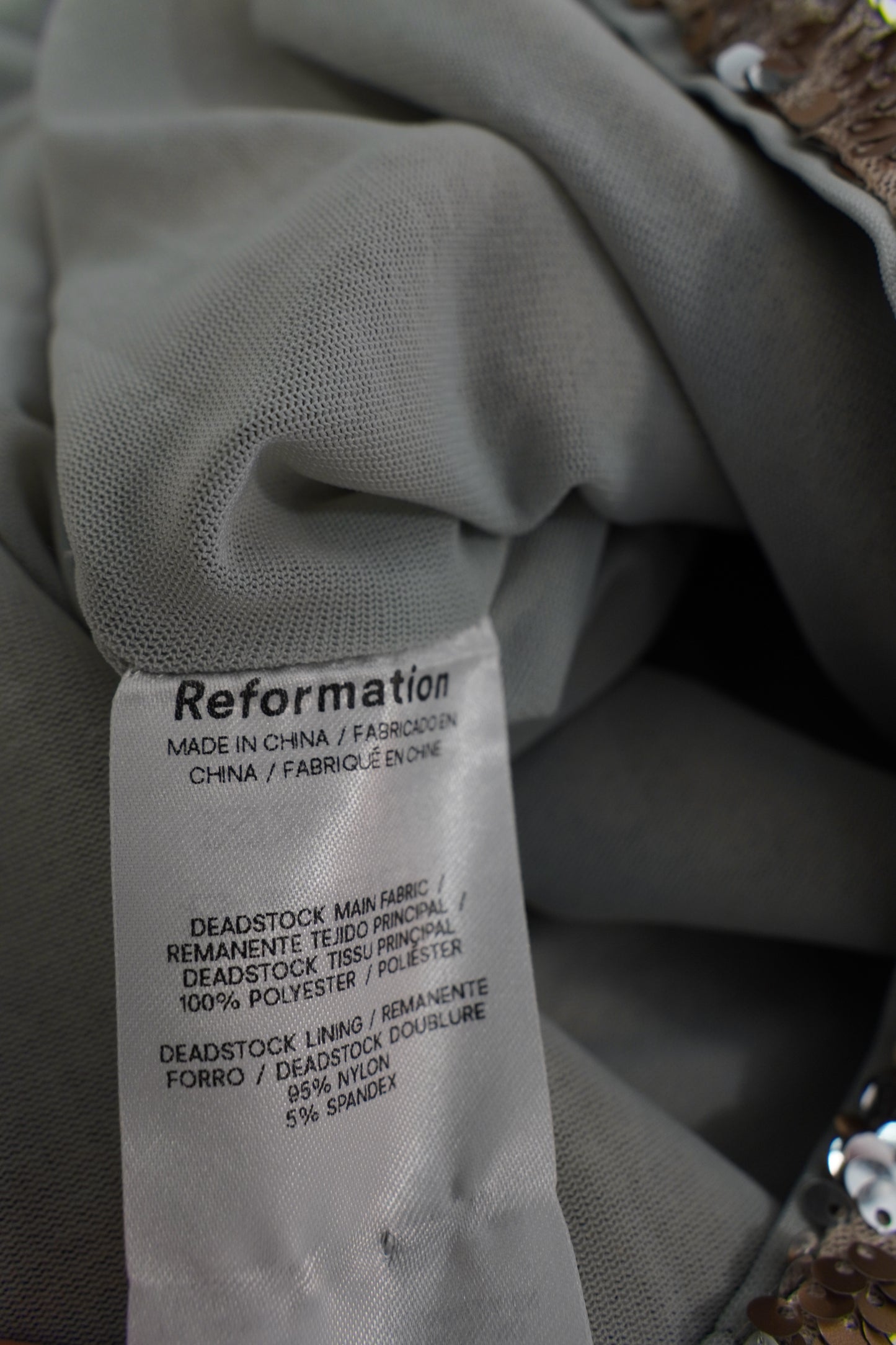 Reformation Sequin Micro Shorts