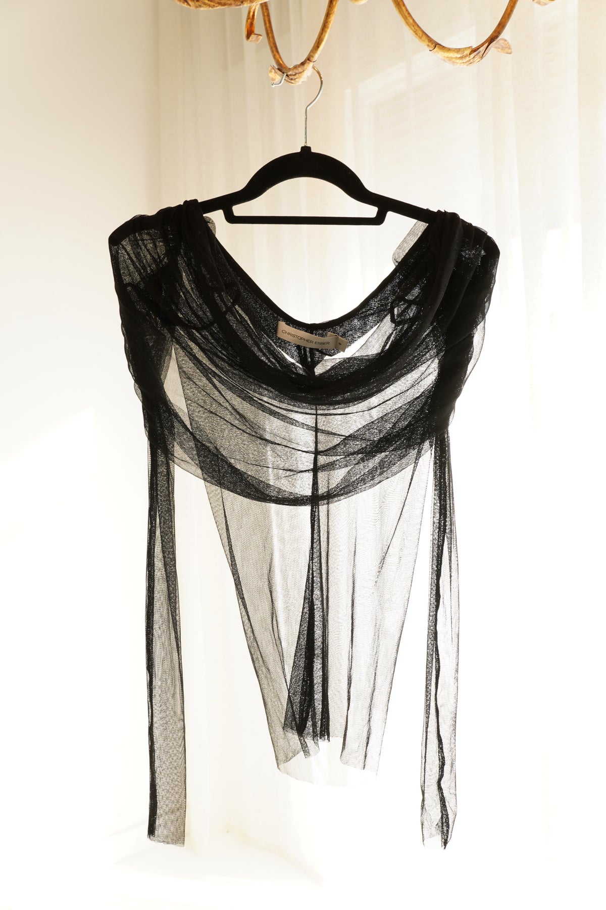 Christopher Esber Veiled Silk Mesh Top Maison R forme christopher-esber-veiled-silk-mesh-top-maison-r-forme