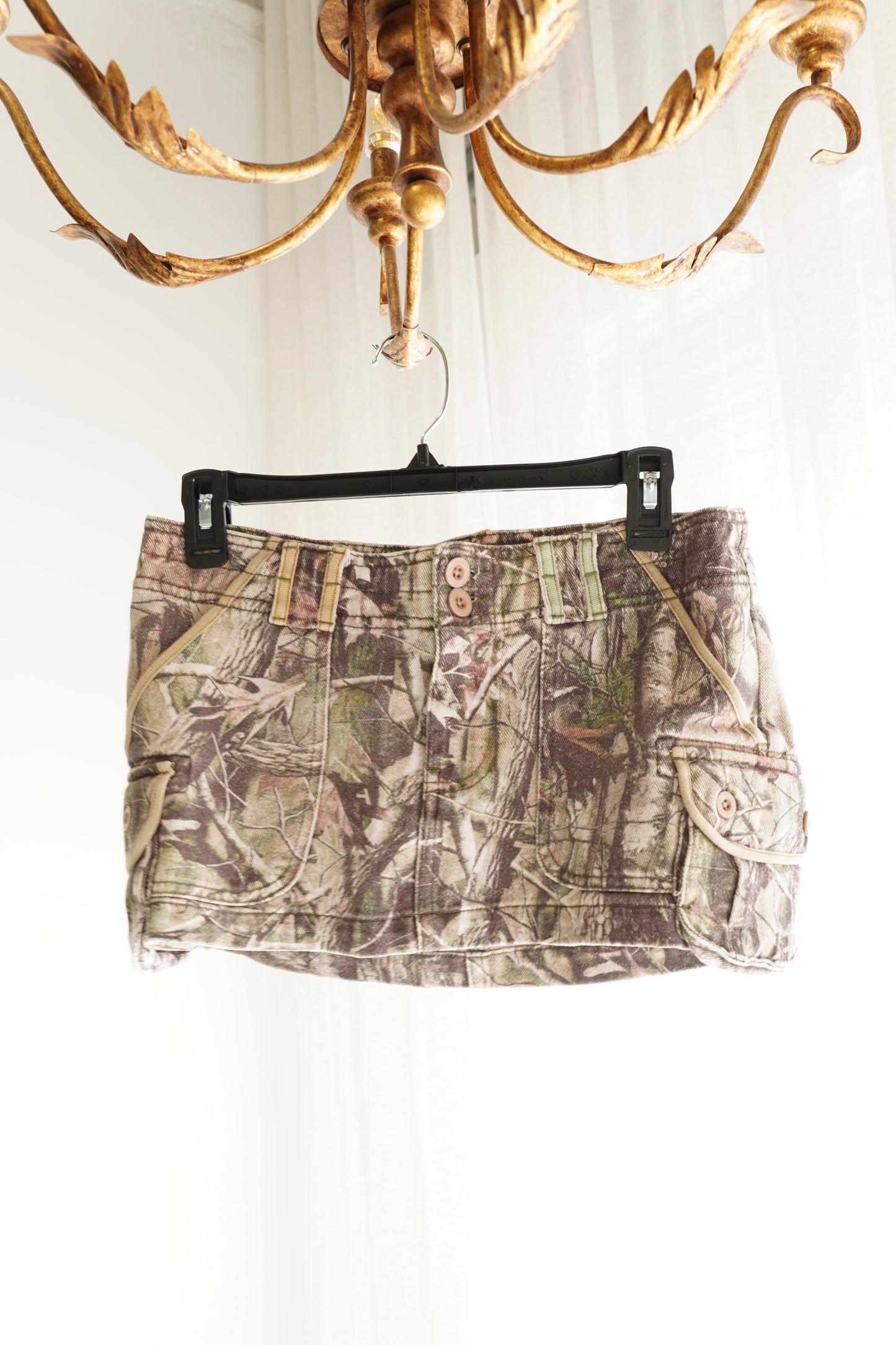 Danielle Guizio Camouflage Mini Skirt