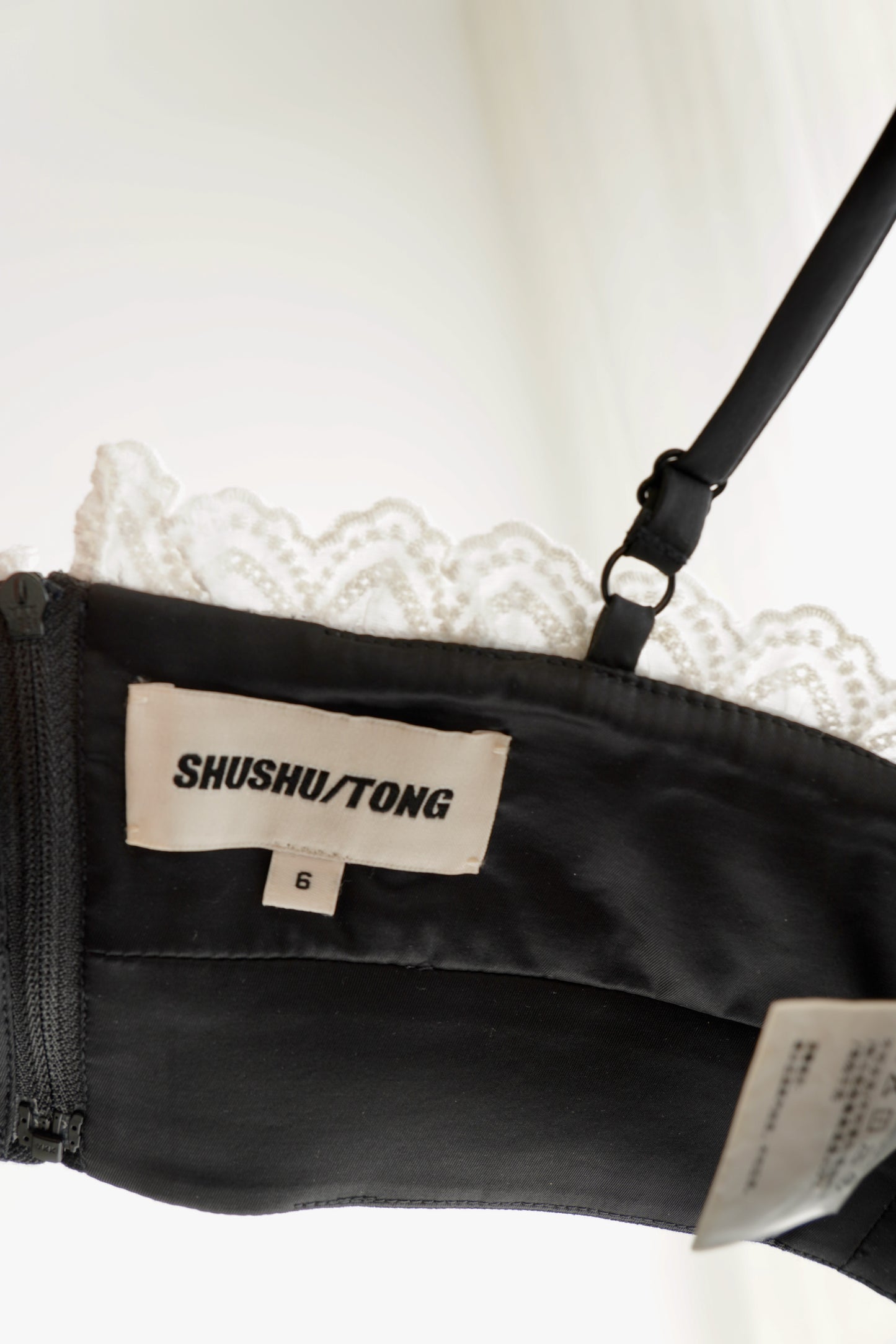 Shushu/Tong Eyelet-Trim Wool Bra Top