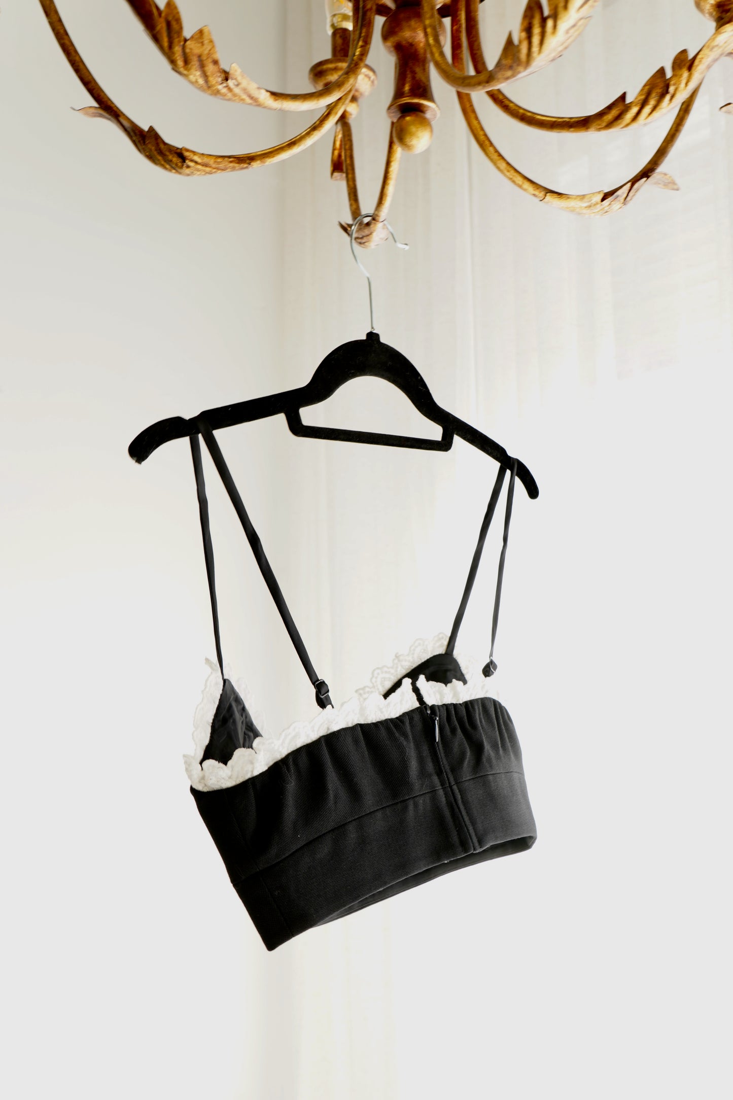 Shushu/Tong Eyelet-Trim Wool Bra Top