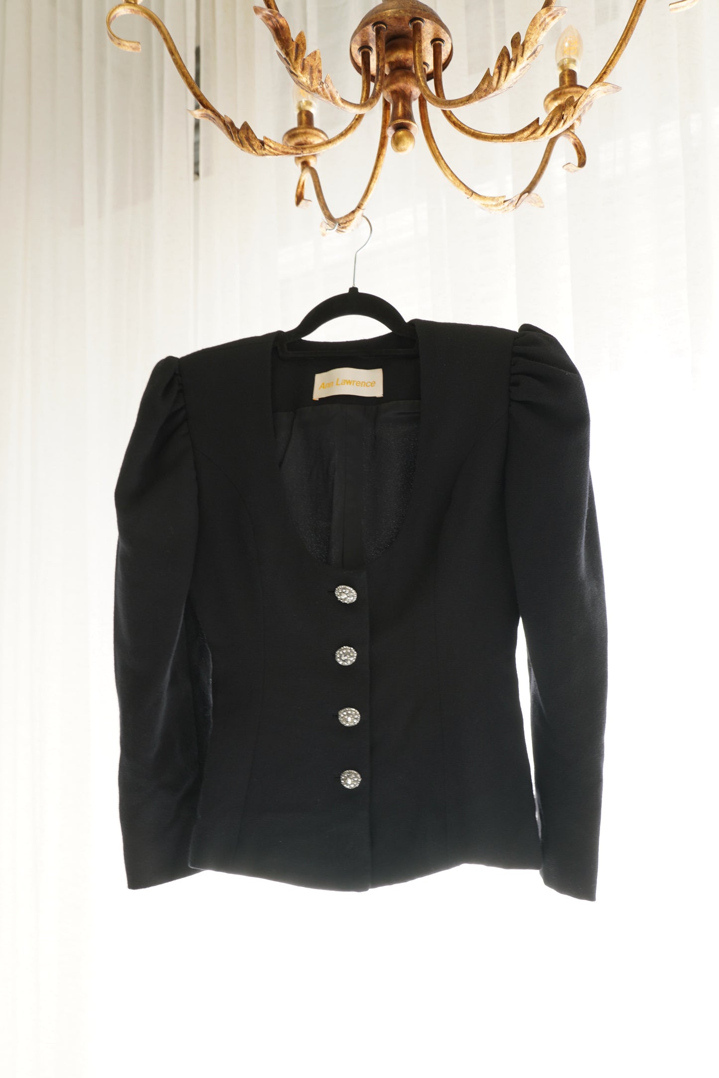 Ann Lawrence Structured Black Jacket