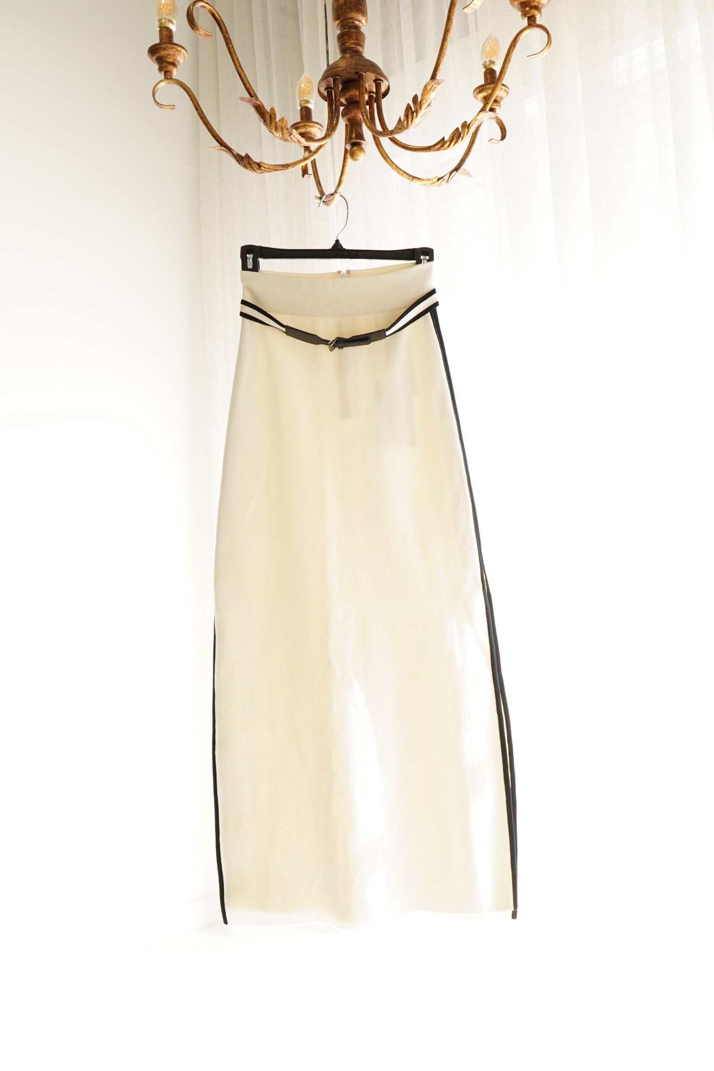Max Mara Ora Belted Cotton-Blend Midi Skirt