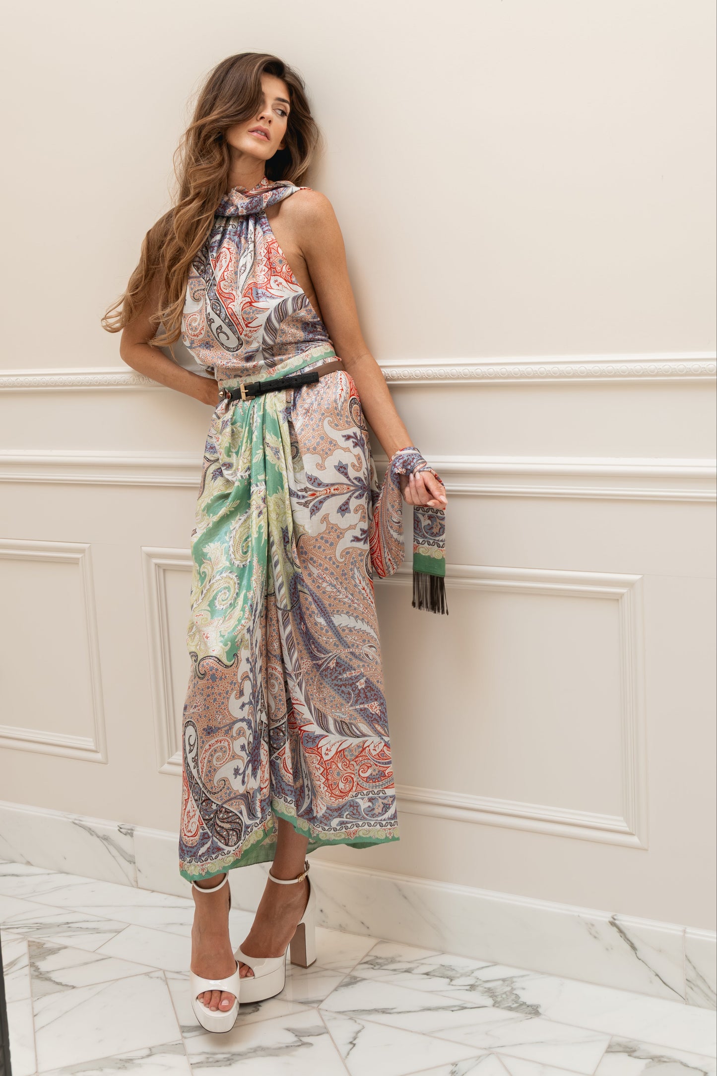 Etro Spring/Summer 2014 Paisley Print Dress, size S