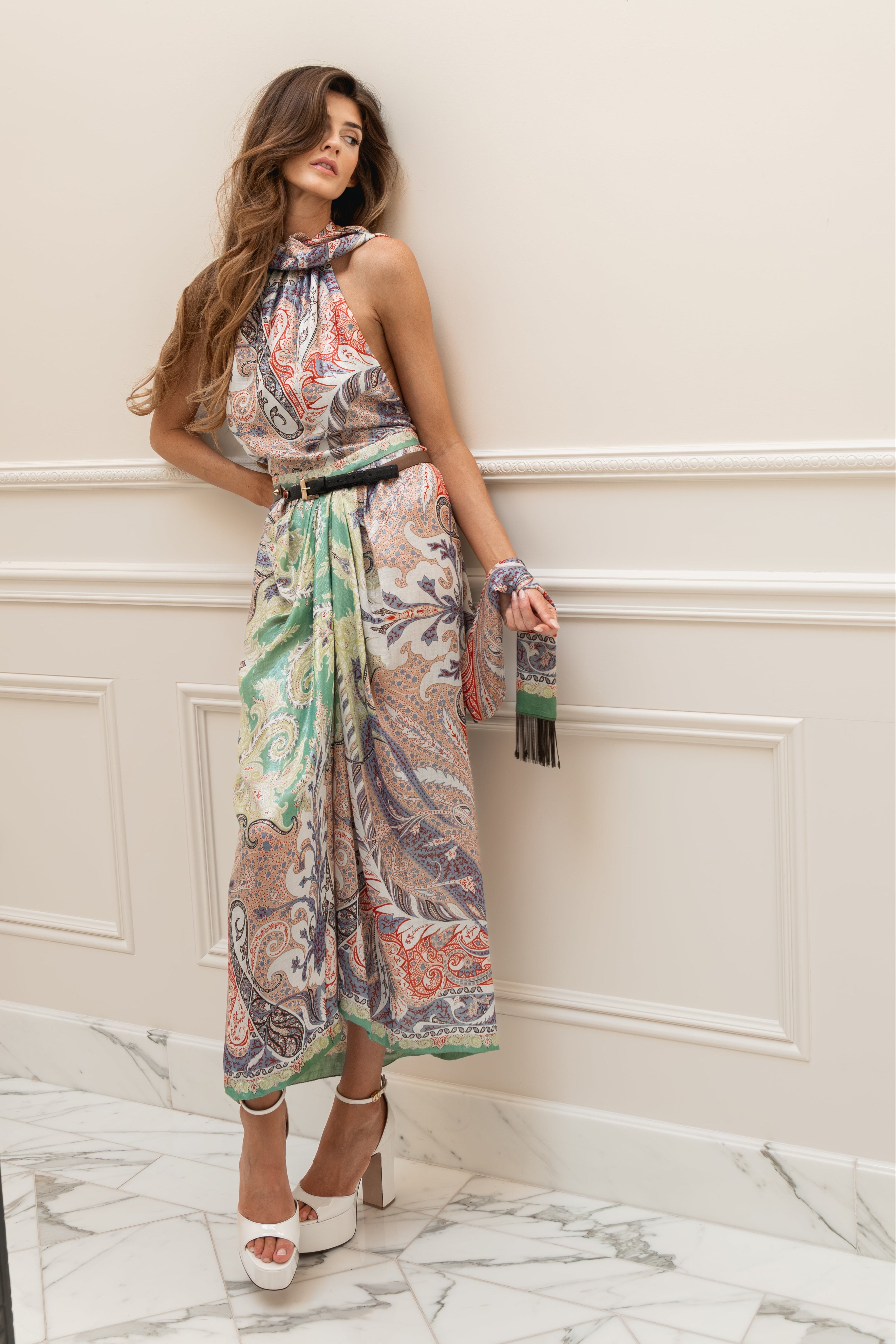 Etro Spring/Summer 2014 Paisley Print Dress, size S