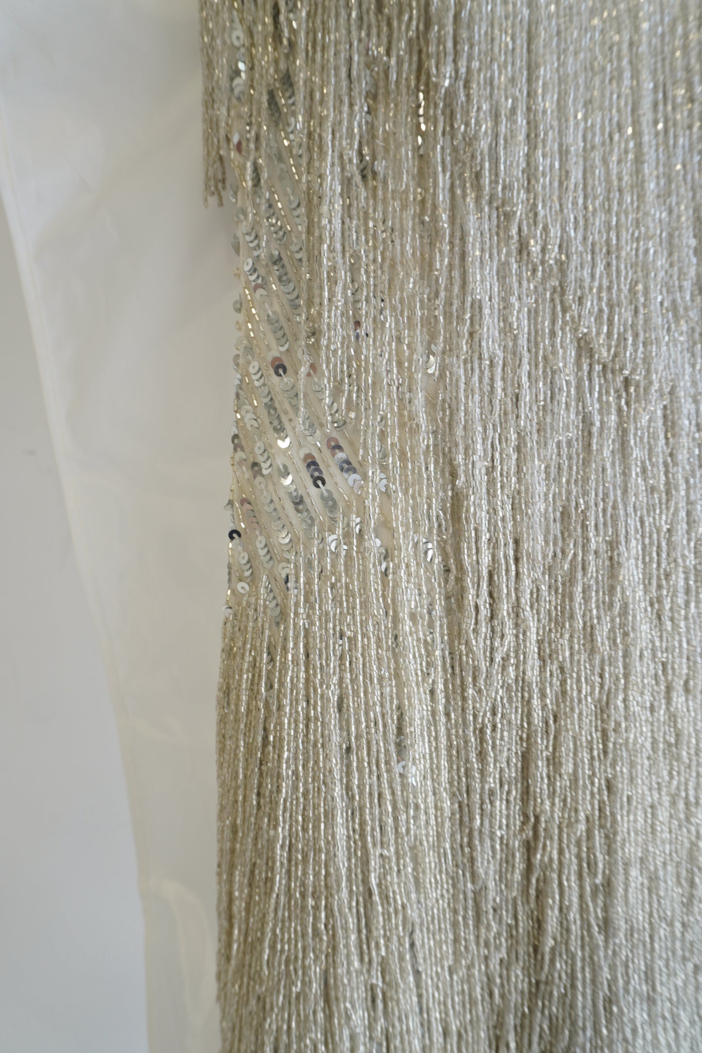 Nadine Merabi 'Sadie' Beaded Fringe Mini Dress, Size S