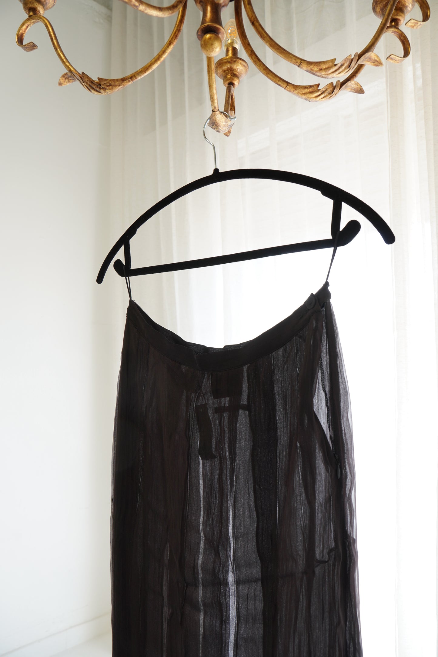 Vintage 2000s Jean Paul Gaultier Silk Paneled Skirt, Size Medium