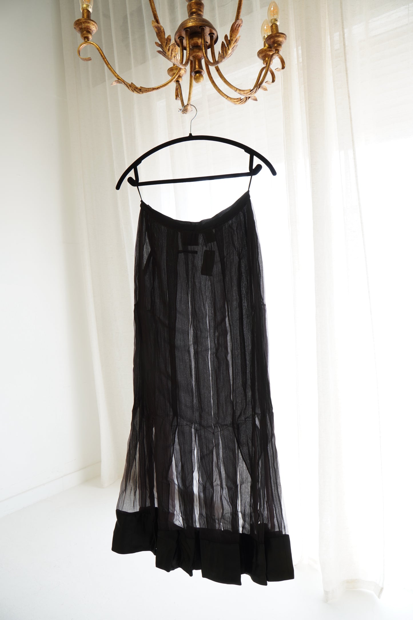 Vintage 2000s Jean Paul Gaultier Silk Paneled Skirt, Size Medium