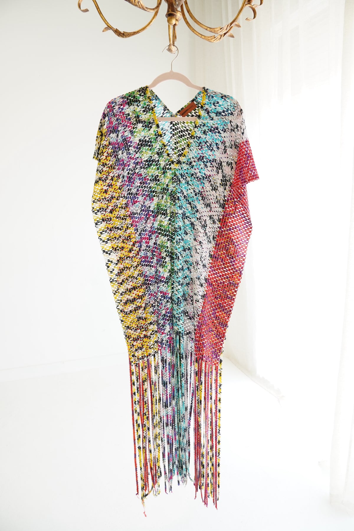Missoni Mare Multicolor Fringe Coverup, Size Small