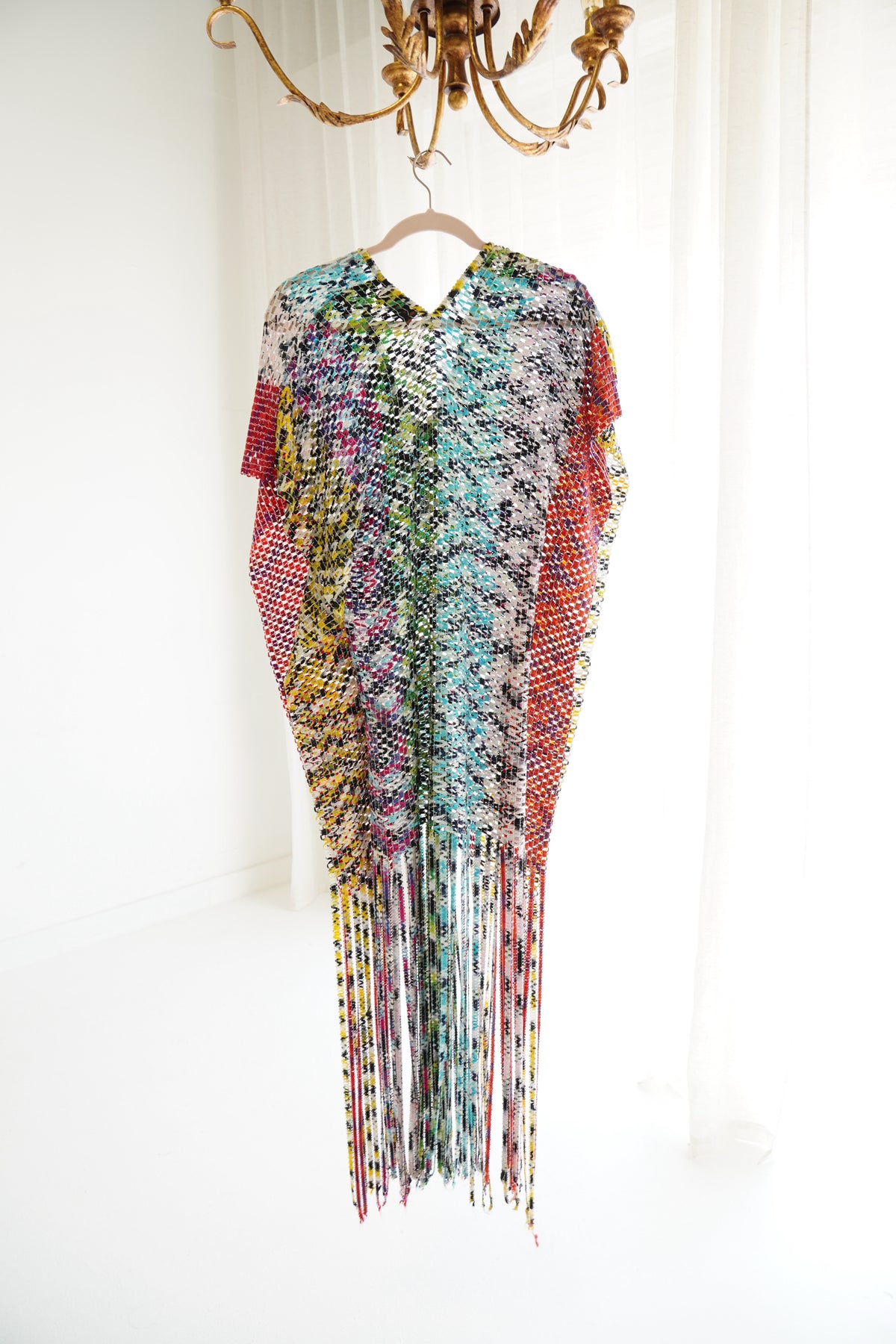 Missoni Mare Multicolor Fringe Coverup, Size Small