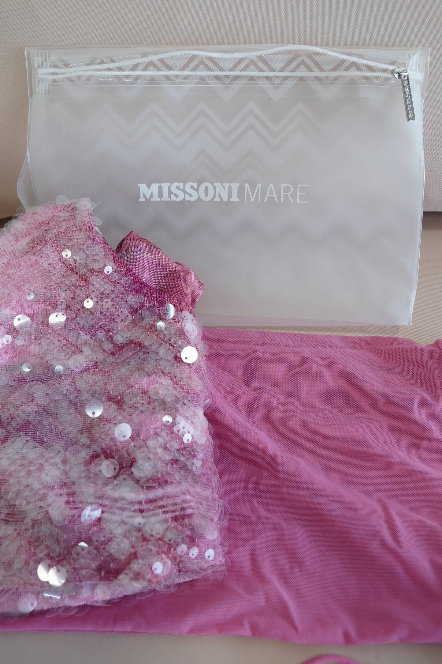Missoni Mare Paillette-Embellished One-Piece Swimsuit, Size XS