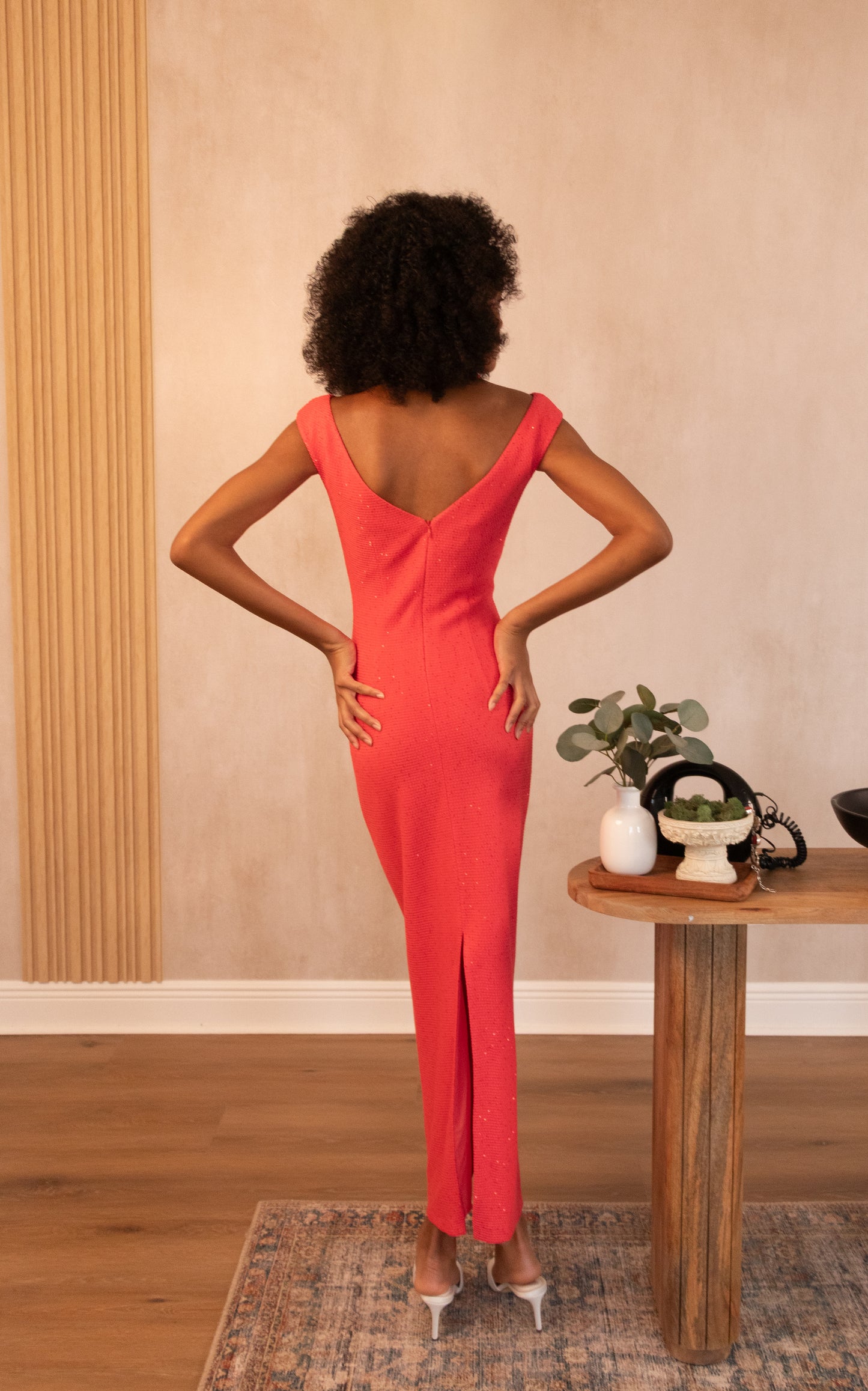 ST. John red knit dress