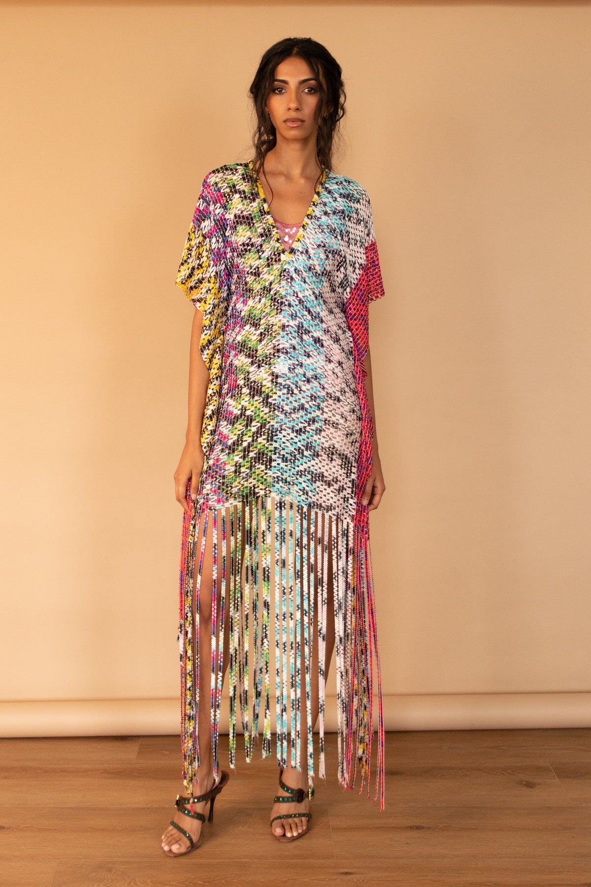 Missoni Multicolor Fringe Coverup Dress