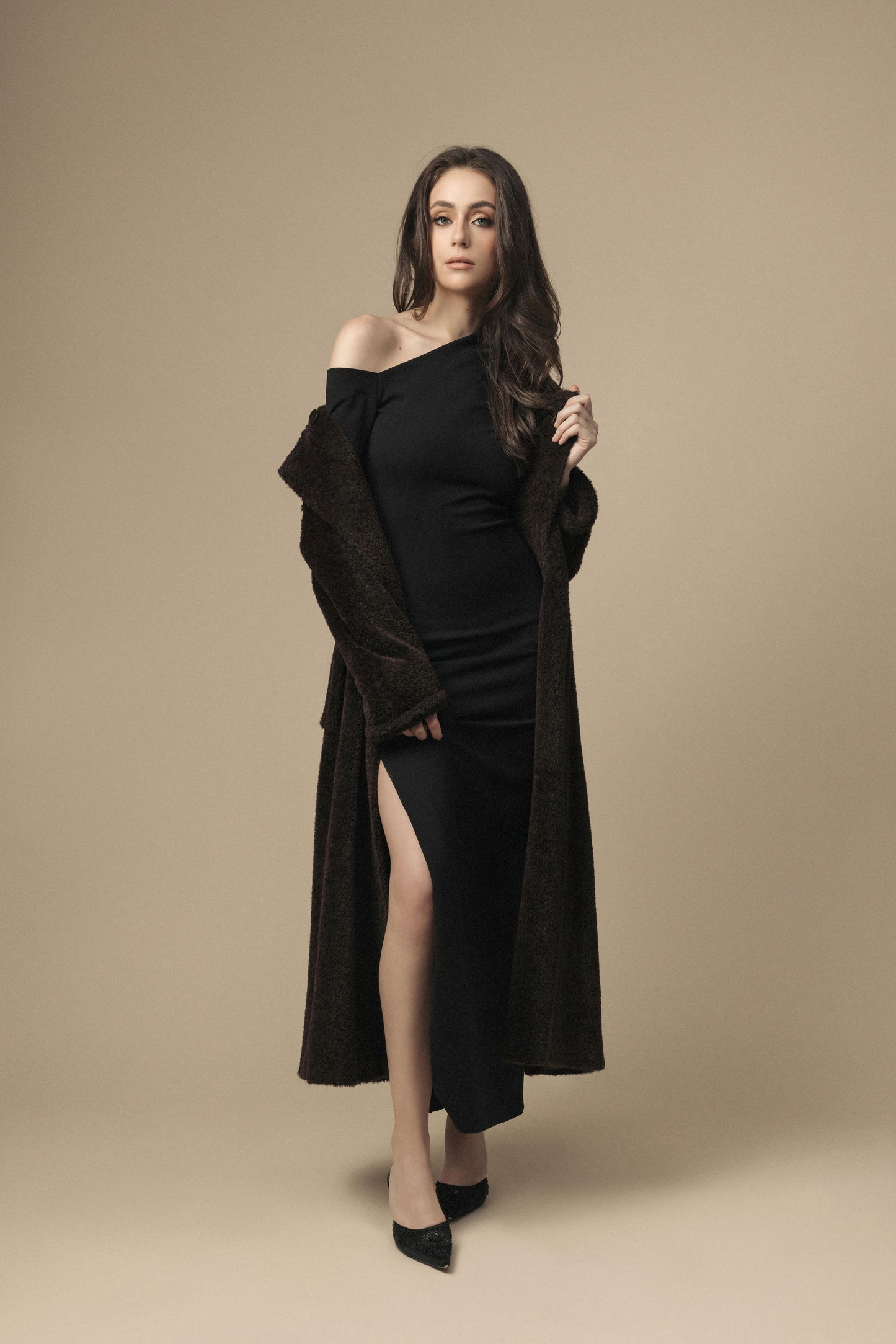 Max Mara Brown Belted Coat